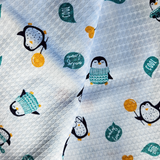 HAPPY FEET - Waffle Bath Towel